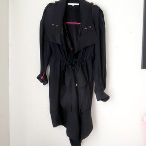 WALTER Lightweight Flowy Silk Trench - Sz 2